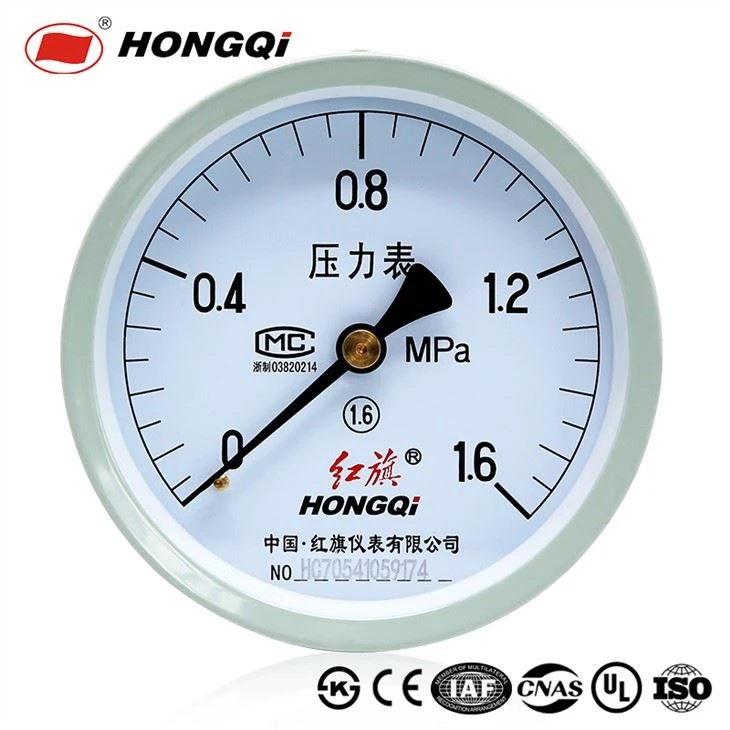 직경 100mm 부르동관 압력계