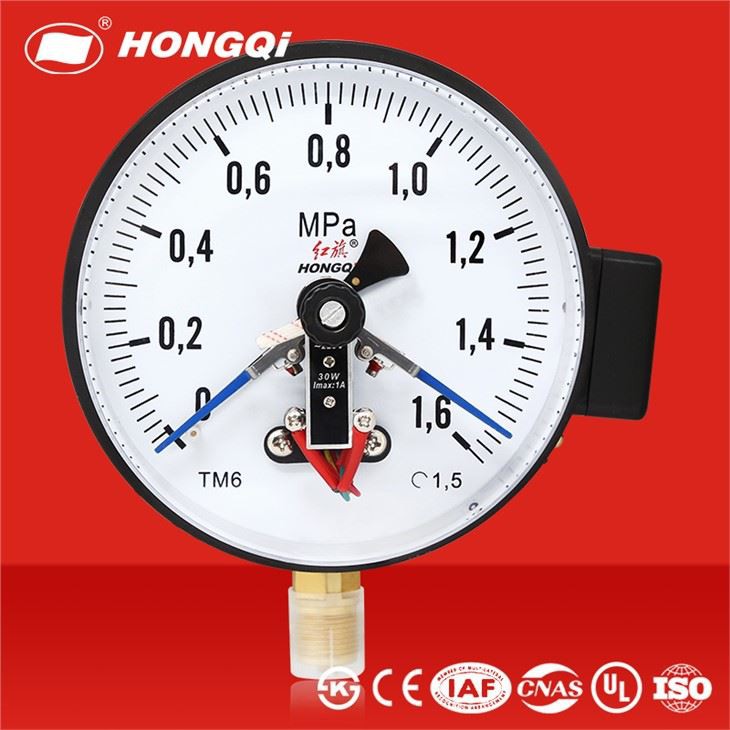 하한 및 상한 전기 접점 압력 게이지