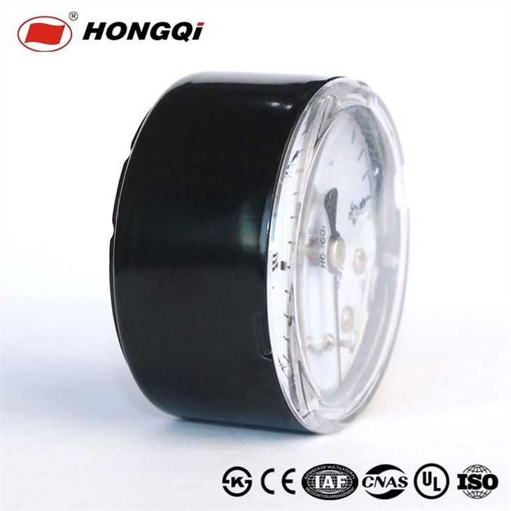 Transparent case pressure gauge at outlet1