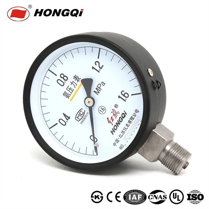 Ammonia Pressure Gauge Accuracy Class 1.6%