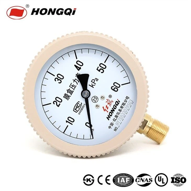 Customized Capsule Pressure Gauge With Copper Connector