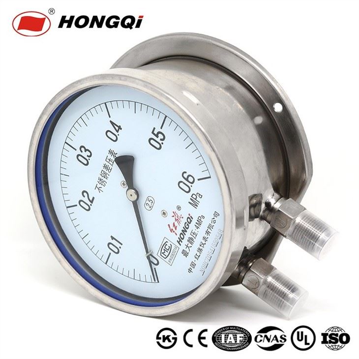 Differential Pressure Meter With Stainless Steel Case Accuracy Class 2.5%