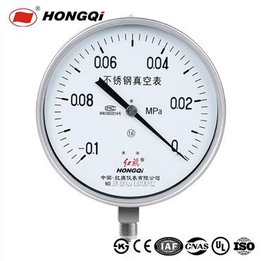 레이저 용접 및 베젤 링이 있는 Hongqi 200 Mm(8") 진공 게이지